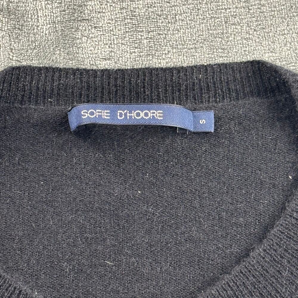 Sofie D’Hoore Sweater Women’s M 100% Cashmere Cardigan Quiet Luxury Soft Black - Picture 5 of 13